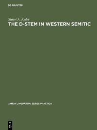 Book Cover for The D-Stem in Western Semitic by Stuart A Ryder