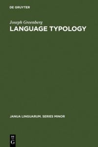 Book Cover for Language Typology by Joseph Greenberg