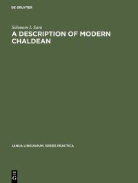 Book Cover for A Description of Modern Chaldean by Solomon I Sara