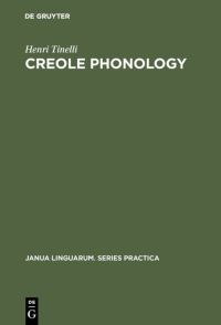 Book Cover for Creole Phonology by Henri Tinelli