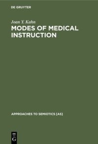 Book Cover for Modes of Medical Instruction by Joan Y Kahn