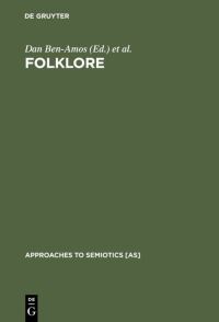 Book Cover for Folklore by Dan BenAmos, Kenneth S Goldstein
