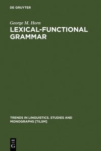 Book Cover for Lexical-Functional Grammar by George M Horn