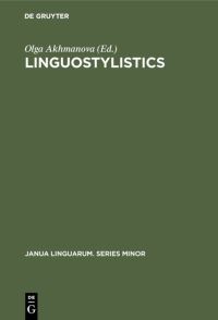 Book Cover for Linguostylistics by Olga Akhmanova