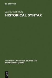 Book Cover for Historical Syntax by Jacek Fisiak