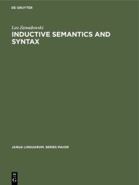 Book Cover for Inductive Semantics and Syntax by Leo Zawadowski