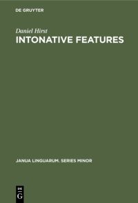 Book Cover for Intonative Features by Daniel Hirst