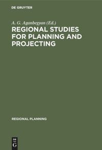 Book Cover for Regional Studies for Planning and Projecting by A G Aganbegyan