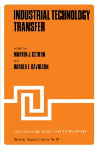 Book Cover for Industrial Technology Transfer by M Cetron, HF Davidson