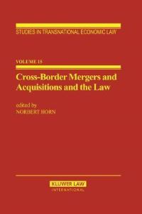 Book Cover for Cross-Border Mergers and Acquisitions and the Law by Norbert Horn