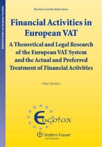 Book Cover for Financial Activities in European VAT by Oskar Henkow