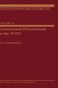 Book Cover for Government Procurement in the WTO by Sue Arrowsmith