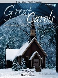 Book Cover for Great Carols Instrumental Solos for Christmas Flute/Oboe/Mallet Percussion - Grade 3-4 Book/Online Audio by Hal Leonard Corp