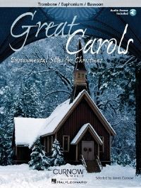 Book Cover for Great Carols - Instrumental Solos for Christmas - Bassoon/Trombone (Book/Online Audio) by Hal Leonard Corp