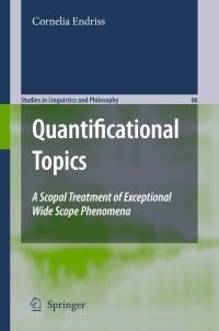 Book Cover for Quantificational Topics by Cornelia Endriss