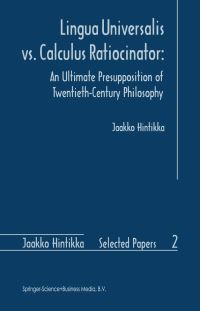 Book Cover for Lingua Universalis Vs. Calculus Ratiocinator by Jaakko Hintikka