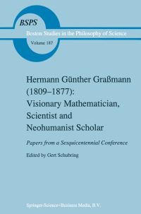 Book Cover for Hermann Günther Graßmann (1809-1877) by Gert Schubring