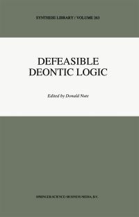 Book Cover for Defeasible Deontic Logic by Donald Nute