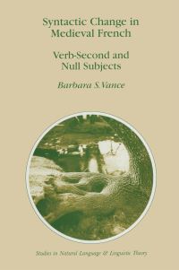 Book Cover for Syntactic Change in Medieval French by Barbara S Vance