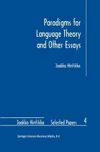 Book Cover for Paradigms for Language Theory and Other Essays by Jaakko Hintikka