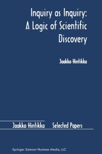 Book Cover for Inquiry as Inquiry by Jaakko Hintikka