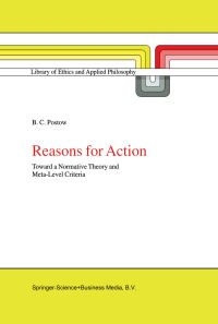 Book Cover for Reasons for Action by B C Postow