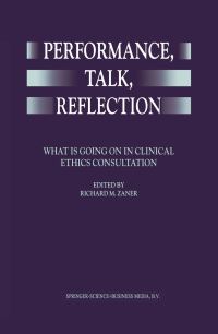Book Cover for Performance, Talk, Reflection by Richard M Zaner
