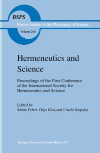 Book Cover for Hermeneutics and Science by Márta Fehér, Olga Kiss, L Ropolyi, International Society for Hermeneutics and Science