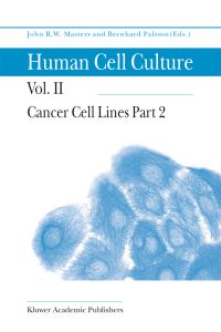 Book Cover for Cancer Cell Lines. Part 2 by J R W Masters, Bernhard Palsson