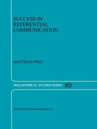 Book Cover for Success in Referential Communication by M Paul