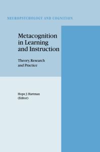 Book Cover for Metacognition in Learning and Instruction by Hope J Hartman