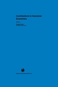 Book Cover for Contributions to Insurance Economics by Georges Dionne