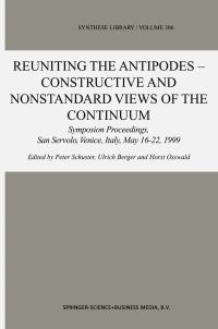 Book Cover for Reuniting the Antipodes by Peter Schuster, Ulrich Berger, Horst Osswald