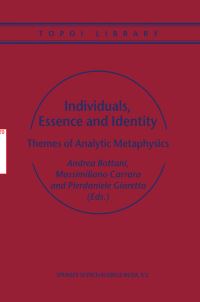 Book Cover for Individuals, Essence and Identity by Andrea Bottani, Massimiliano Carrara, Pierdaniele Giaretta