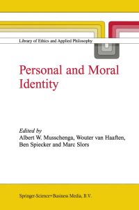 Book Cover for Personal and Moral Identity by A W Musschenga