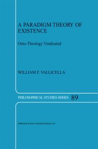 Book Cover for A Paradigm Theory of Existence by WF Vallicella