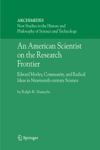 Book Cover for An American Scientist on the Research Frontier by Ralph R Hamerla