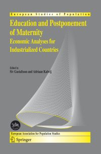 Book Cover for Education and Postponement of Maternity by Siv Gustafsson, Adriaan Kalwij
