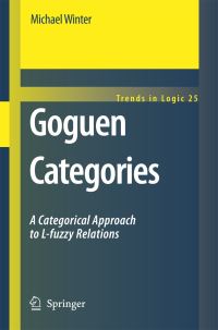 Book Cover for Goguen Categories by Michael Winter