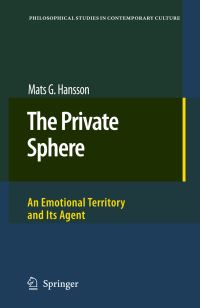 Book Cover for The Private Sphere by Mats G. Hansson