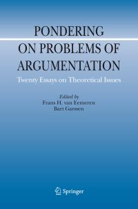 Book Cover for Pondering on Problems of Argumentation by Frans H van Eemeren, Bart Garssen