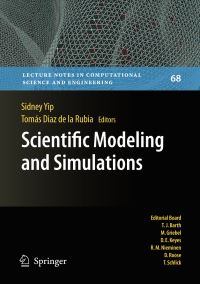 Book Cover for Scientific Modeling and Simulations by Sidney Yip, Tomas Diaz Rubia