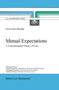 Book Cover for Mutual Expectations by Govert Hartogh