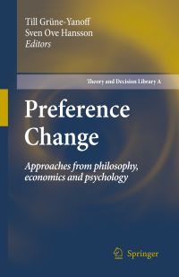 Book Cover for Preference Change by Till Grüne-Yanoff, Sven Ove Hansson