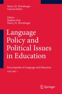 Book Cover for Language Policy and Political Issues in Education by Stephen May, Nancy H Hornberger