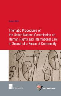 Book Cover for Thematic Procedures of the United Nations Commission on Human Rights and International Law by Jeroen Gutter