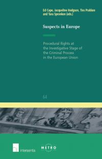 Book Cover for Suspects in Europe by Ed Cape, Maastrichts Europees Instituut voor Transnationaal Rechtswetenschappelijk Onderzoek