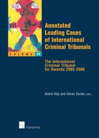 Book Cover for Annotated Leading Cases of International Criminal Tribunals - Volume 24 by André Klip, Göran Sluiter