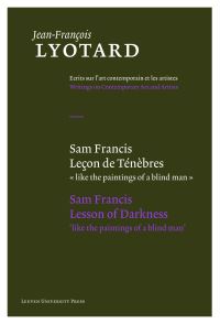 Book Cover for Sam Francis, Leçon De Ténèbres / Sam Francis, Lesson of Darkness by JeanFrançois Lyotard