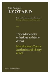 Book Cover for Textes Dispersés I by JeanFrançois Lyotard